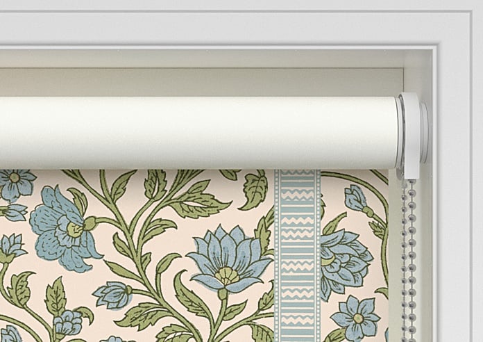 Petal & Block Latika Stripe, Neem - Twist & Fit Roller Blind - Image 10